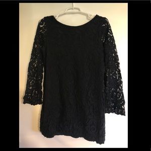 Lace Long- Sleeve Tunic